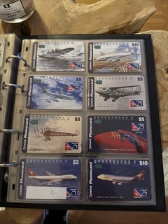 8x telephone cards Australia2