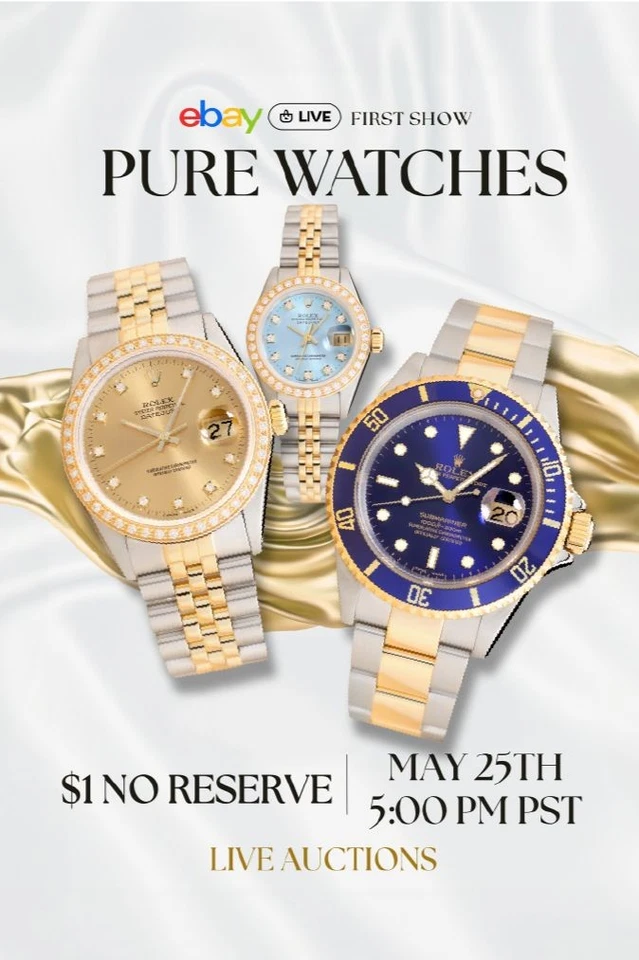 🔥 $1 AUCTIONS ROLEX BLUESY & MORE! - LIVE ON MEMORIAL DAY! ⌚
