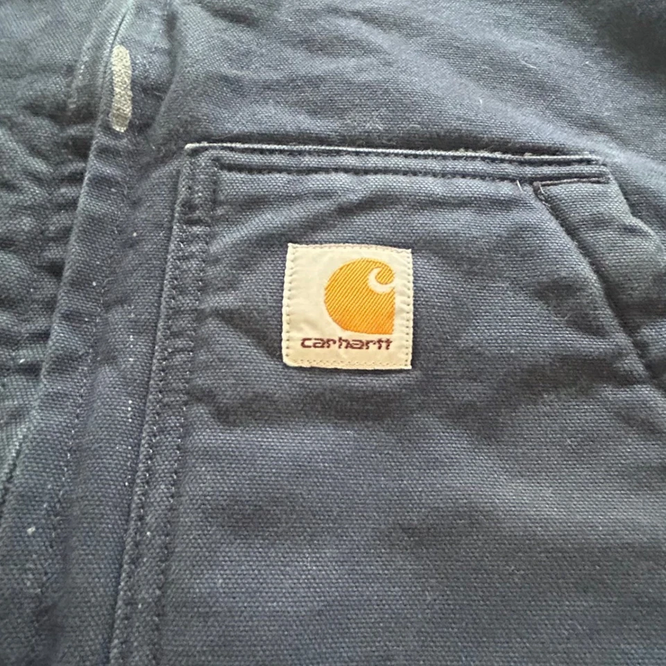 Carhartt XL Vest Sherpa Lined Workwear Sleeveless Jacket Blue Casual Gorpcore - Image 3 of 4