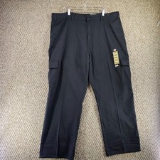 Dickies Cargo Pants Mens 44x32 Straight Loose Fit Black NEW