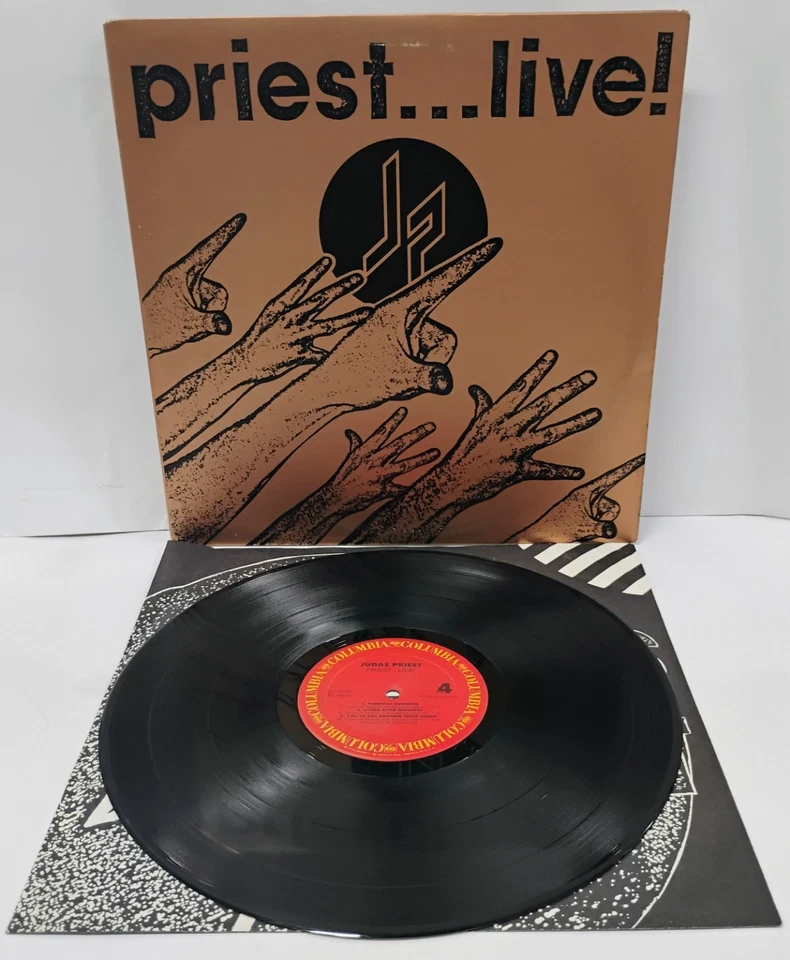 1987 Judas Priest Live 2 LP Near Mint [PROMO] First Pressing Vinyl 40794 Record Foto 2 de 4
