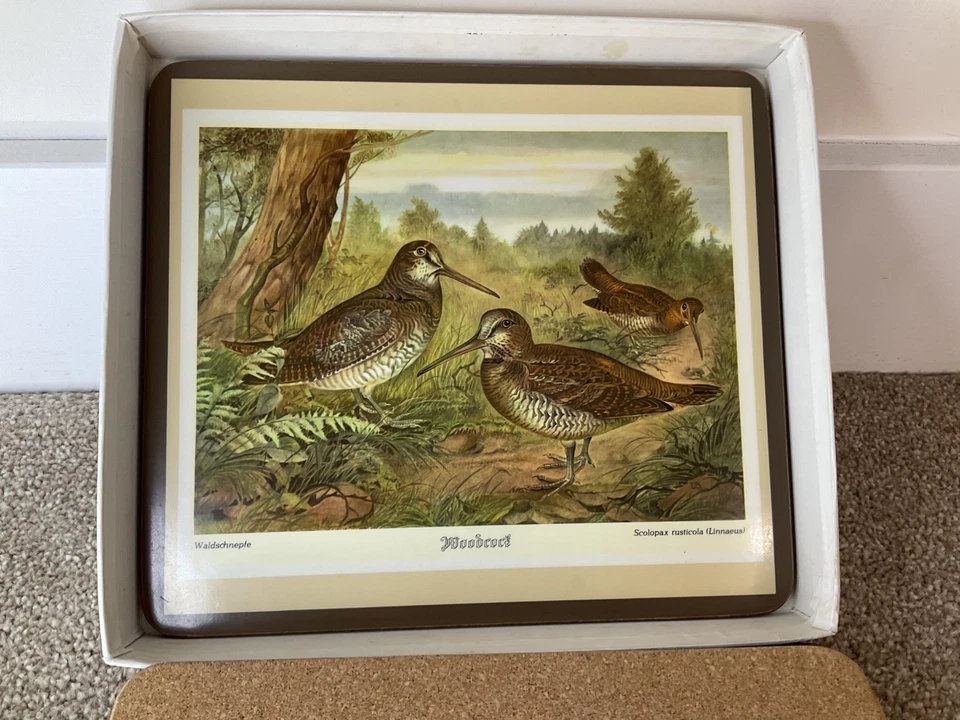 6x Vintage Pimpernel Game Birds Placemats Tablemats Boxed Set of 6 22cmx19.4cm  - Image 4 of 4