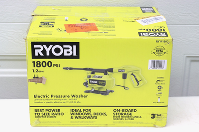 #ad #ad RYOBI 1800 PSI 1.2 GPM Cold Water Corded Electric Pressure Washer Read Desc. $59.99