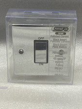 Selectric 5 m poliertes Chrom 1 Gang 45 A DP elektrischer Netzschalter Herd Heizung