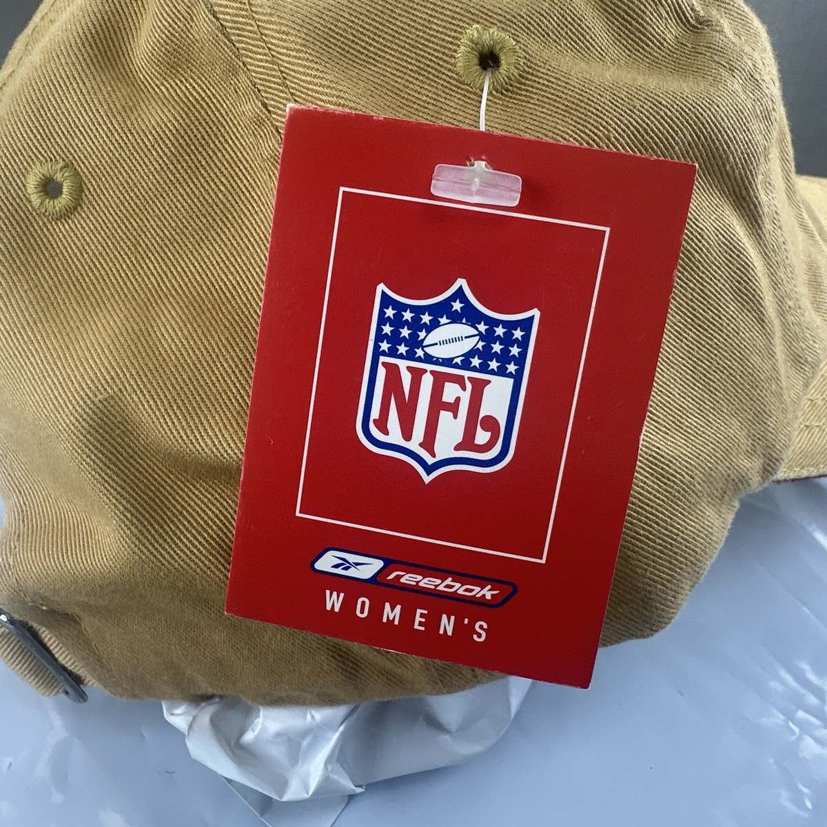 Reebok SF 49ers NFL Red & Tan Women\'s Hat Women San Francisco 49ers Reebok Sun Golf Visor Hat Cap  main image 4
