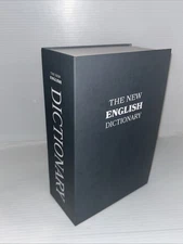 Dictionary Book Safe - Secret Stash Booksafe Combo Lock 5”x7.5 -New Gray