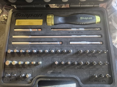 #ad Snap On Ratcheting Screwdriver Set With Bits $350.00