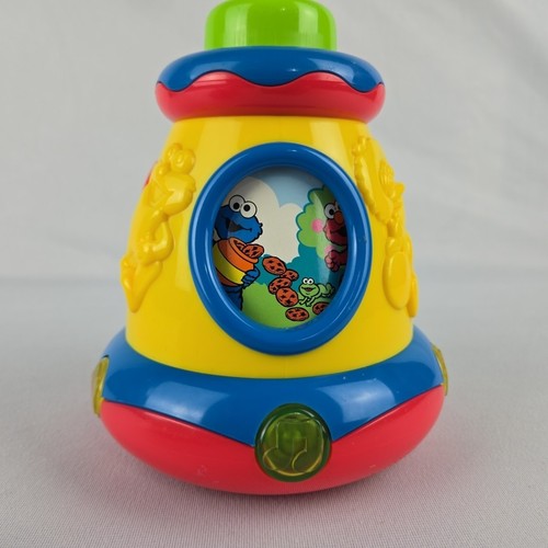 TYCO Vintage Sesame Street Music Luci e Spinning Giocattolo 1999 Sviluppo Giocattolo - Foto 10 di 18