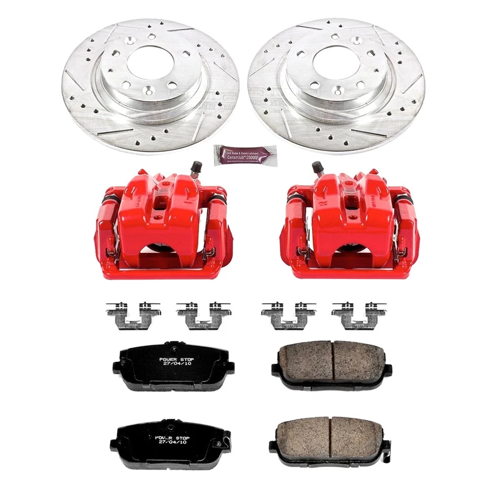 For Mazda MX-5 Miata 06-15 Brake Kit 1-Click Z23 Evolution Sport Drilled & Foto 2 de 4
