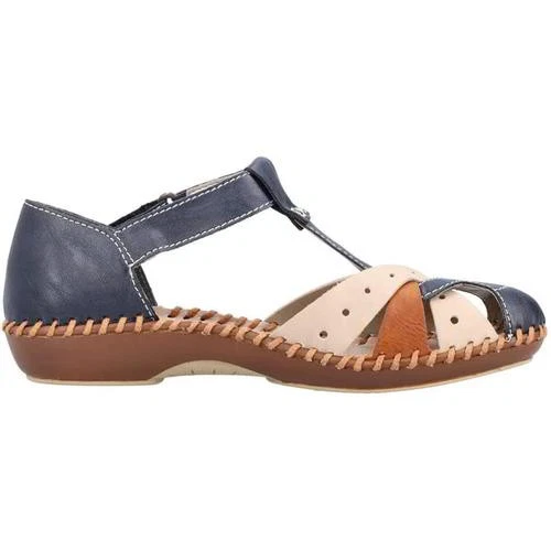 Rieker Womens M1655 Ladies Blue Breathable Mary Jane Shoes Sandals Size UK 5-8 - Image 3 of 4