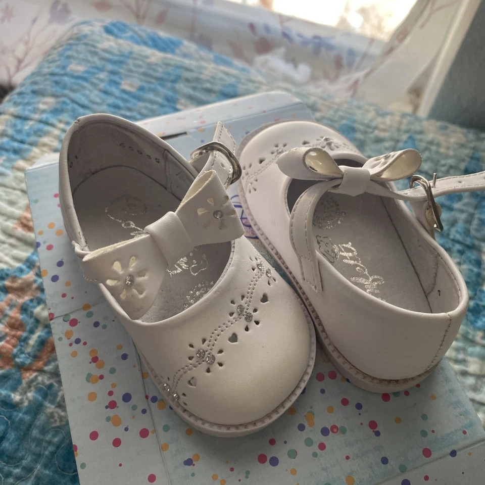 Baptism Baby Shoes White Shoes - Image 3 of 4