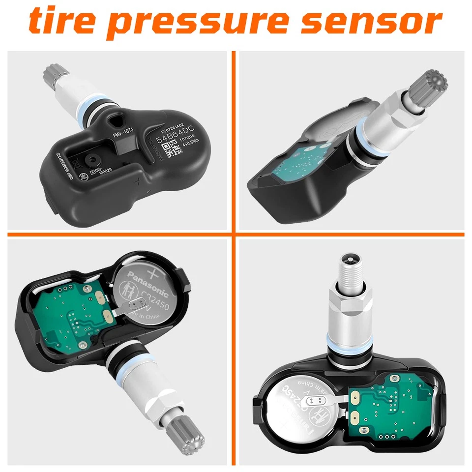 4Pcs NEW TPMS Tire Pressure Sensor Monitor 42607-33012, PMV-107J, 315MHz - Image 3 of 4