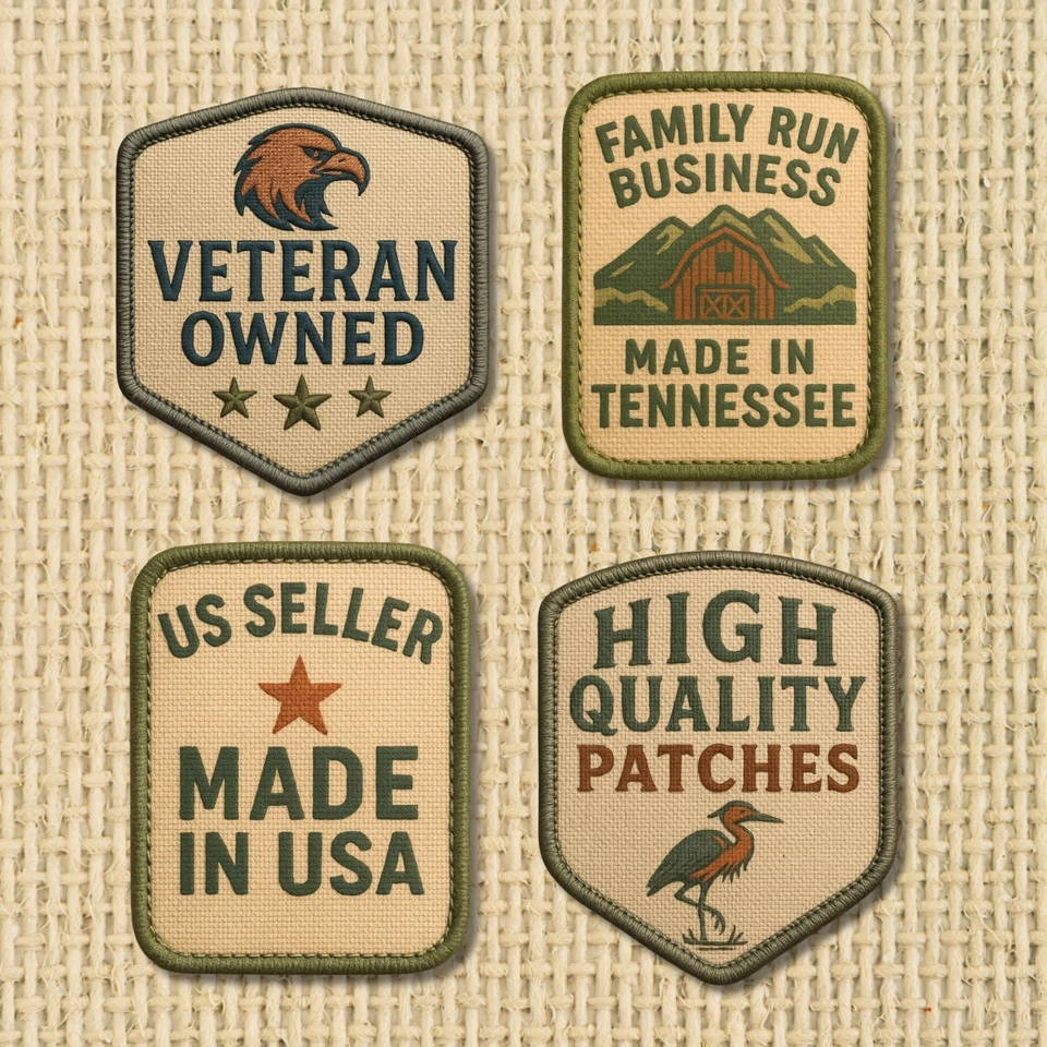 ADULT size Ghostbusters No Ghost 1 & Custom Name Tag Patch Set [male/HOOK back] - Image 3 of 4