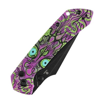 Tenable Fenrir Folding Knife Jade G10/Purple Undead Handle 14C28N