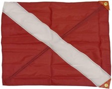 Nylon Diver Down 3 Tier Flag, 20-Inch x 24-Inch