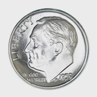 1959P Roosevelt Dime 90% SILVER Gem BU Brilliant Uncirculated Bright White Shiny