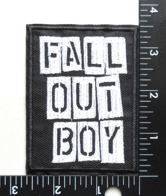  FALL OUT BOY ROCK BAND MUSIC BATTLE VEST JACKET EMBROIDERED IRON ON PATCH