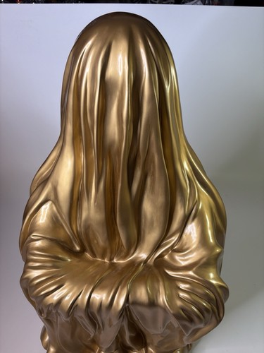 Grandin Road Golden Ghost Bust Halloween Vintage Resin Statue Horror 27x16x14 LG - Picture 2 of 12