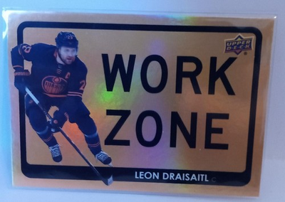 #ad #ad 21 22 UD..LEON DRAISAITL..WORK ZONE..CARD # WZ 19..OILERS..FREE COMBINED SHIP C $7.99