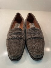 Women s Vintage Size 7.5B Joan David Handmade Italian Shaggy Suede Loafers