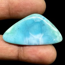 36 Cts Natural Larimar 39x20mm Fancy Loose Cabochon Untreated Gemstone