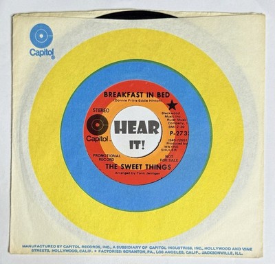 N. Soul Girl Group Peaches Herb Darlettes 45 SWEET THINGS on CAPITOL promo EX NM