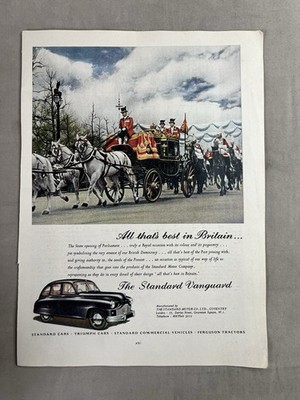 The Standard Motor Company - 1951 - Oldtimer Werbung - Original Reklame