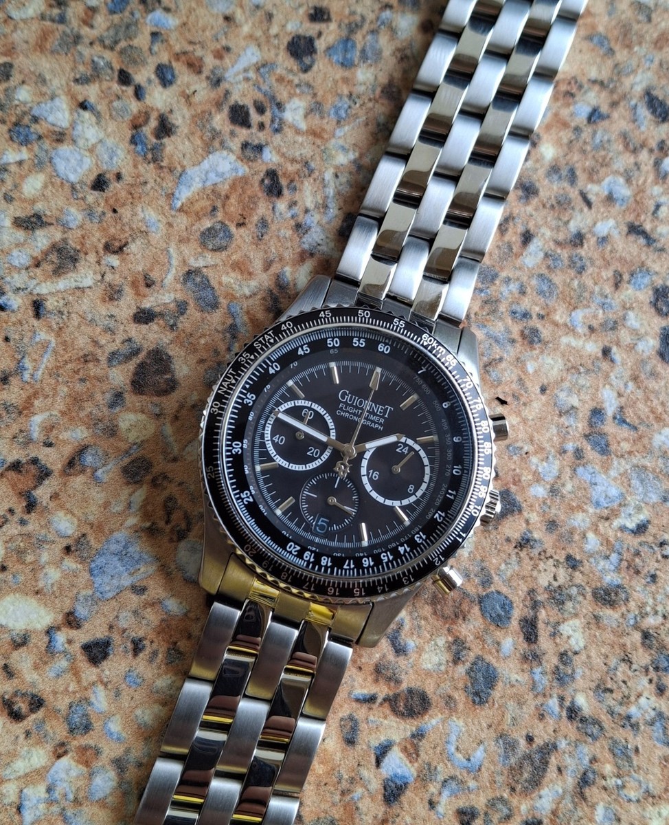 P. Guionnet Flight Timer Quartz Chronograph Miyota 0S20 | eBay