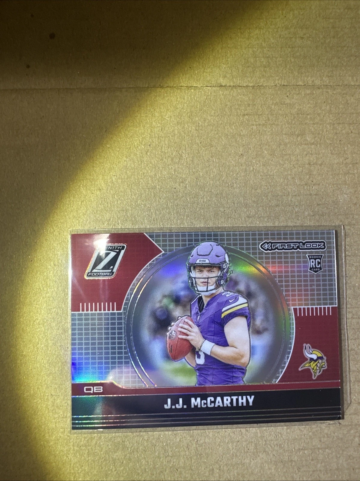 JJ McCarthy Panini Zenith First Look #10 Base