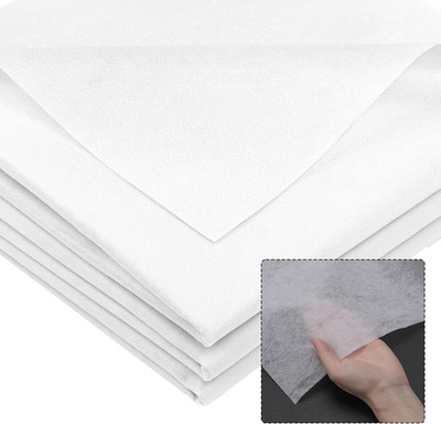 Bügelvlies Stoff 300 X 100 Cm, 50G/M² Vlieseline Zum Aufbügeln, Bügeleinlage Wei