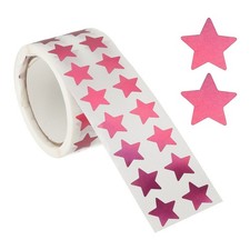 1000Pcs 1/2" Star Stickers Self-Adhesive Metallic Foil Stars Metallic Rose