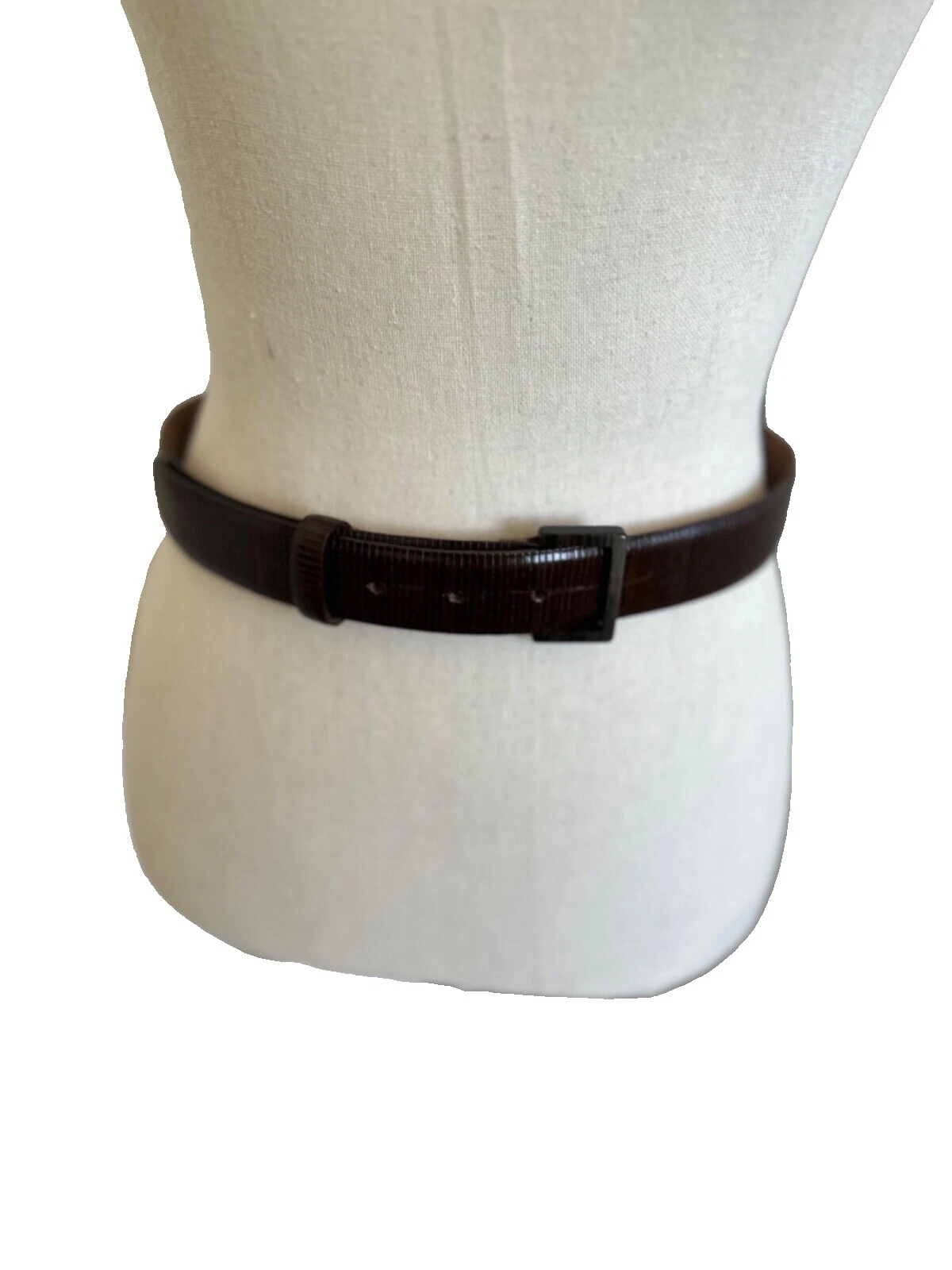 Cinturones de Cuero Marrón Giorgio Armani para mujeres