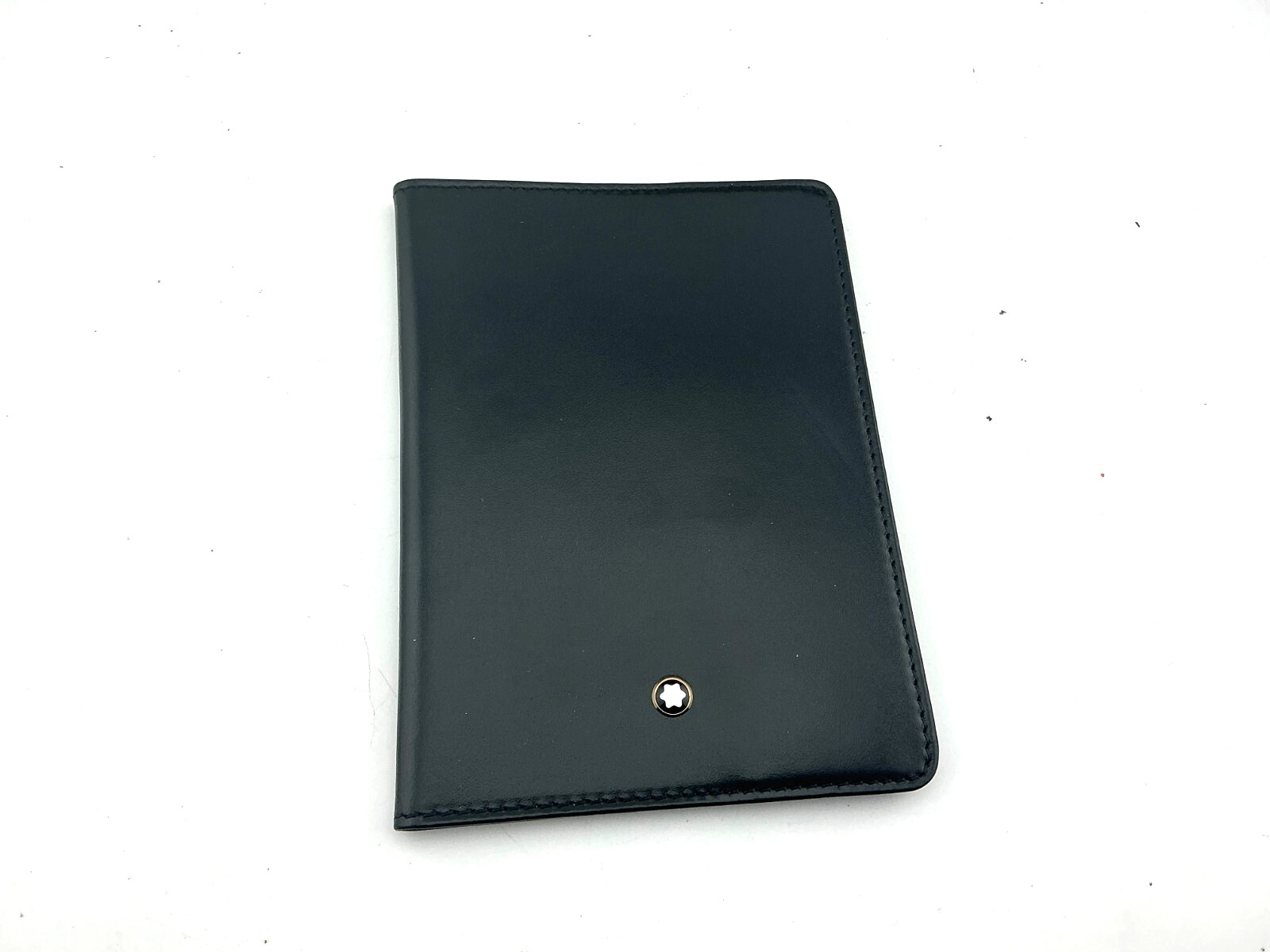 Montblanc SIENNA Black Leather PASSPORT HOLDER NEW NO BOX image 2