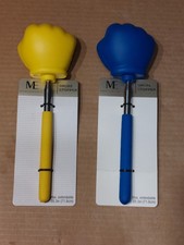 2 Snore Stopper Foam Extendable Blue  Yellow Fist Gag Gift Modern Expressions