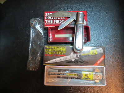 Second Protects First! SECOND AMENDMENT ENGRAVED two knives set  Brand New!