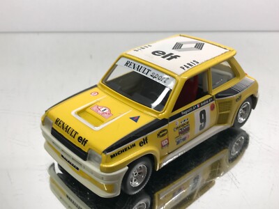 BBURAGO 0160 RENAULT 5 TURBO RALLY 1981 #9 RAGNOTTI -YELLOW 1:24- GOOD - B13