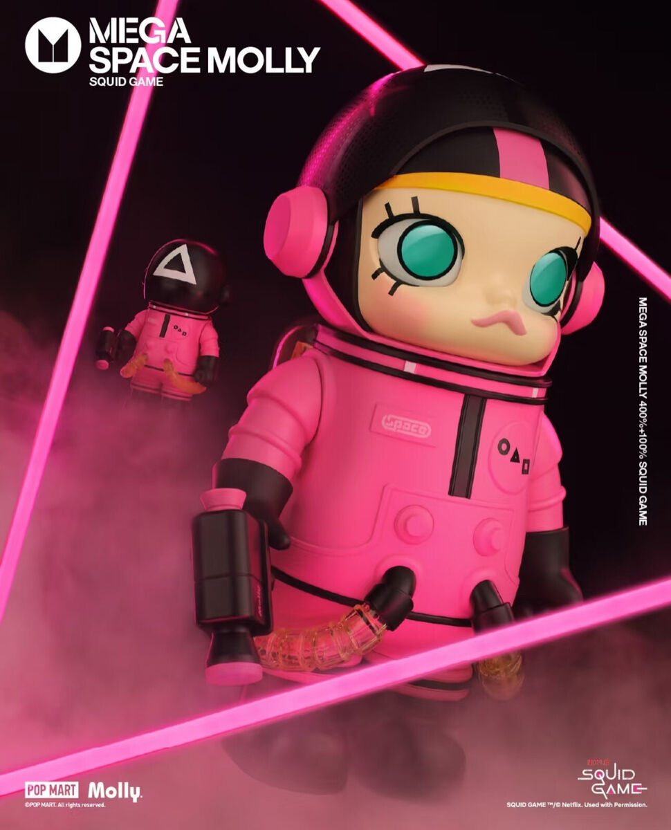 POP MART MAGA SPACE MOLLY Squid Game PVC 400%&100% Figure POP MART MAGA SPACE MOLLY Squid Game PVC 400%&100% Figure