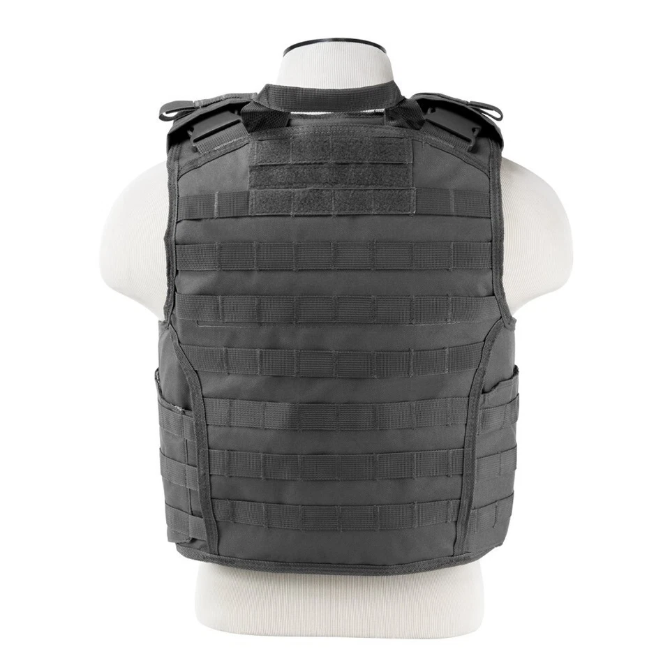 Lot of 5 VISM Expert Heavy Duty Ballistic Plate Carrier 2XL-4XL Adjustable Gray - Image 4 of 4