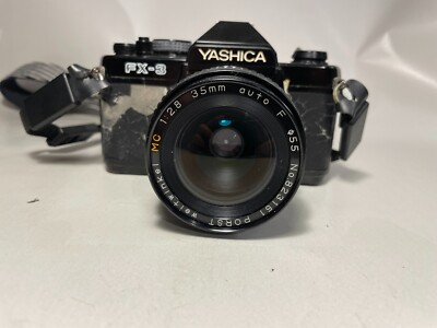 Yashica FX-3 inkl PORST Objektiv  35mm f2.8 55, analog Kamera black used