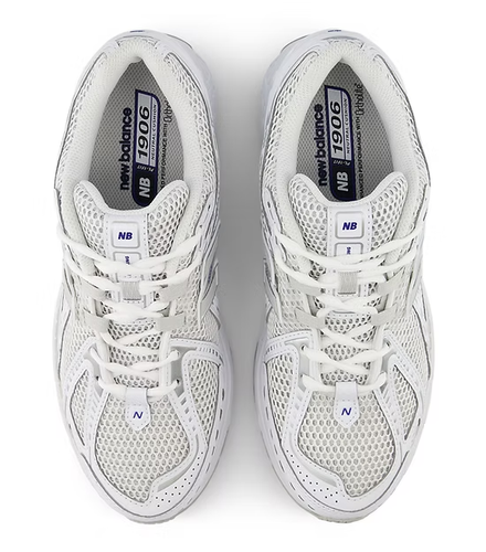 Zapatillas New Balance 1906 U1906RCA | Blanco/Team Royal/Plateado Metálico - Imagen 4 de 5