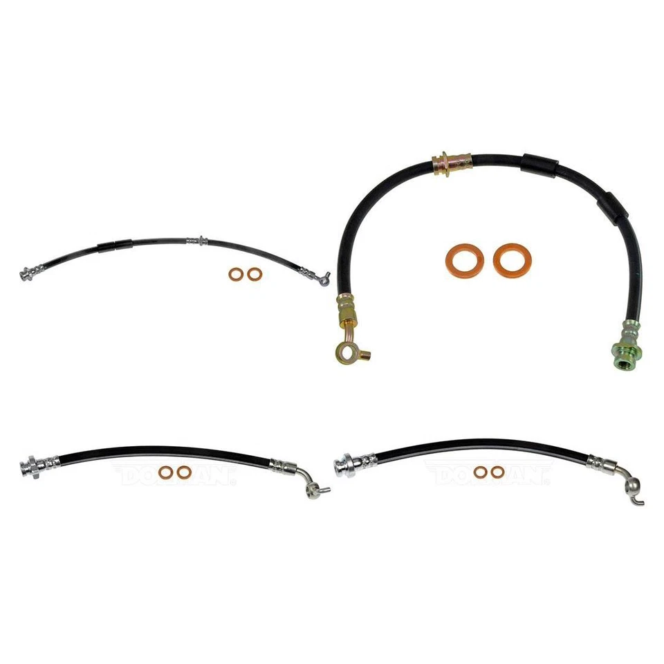 Manguera de freno Dorman 4x para Nissan Altima 2002-2006 Nissan Máxima 2003-2008 Foto 2 de 4