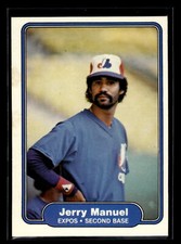1982 Fleer Baseball #195 Jerry Manuel 