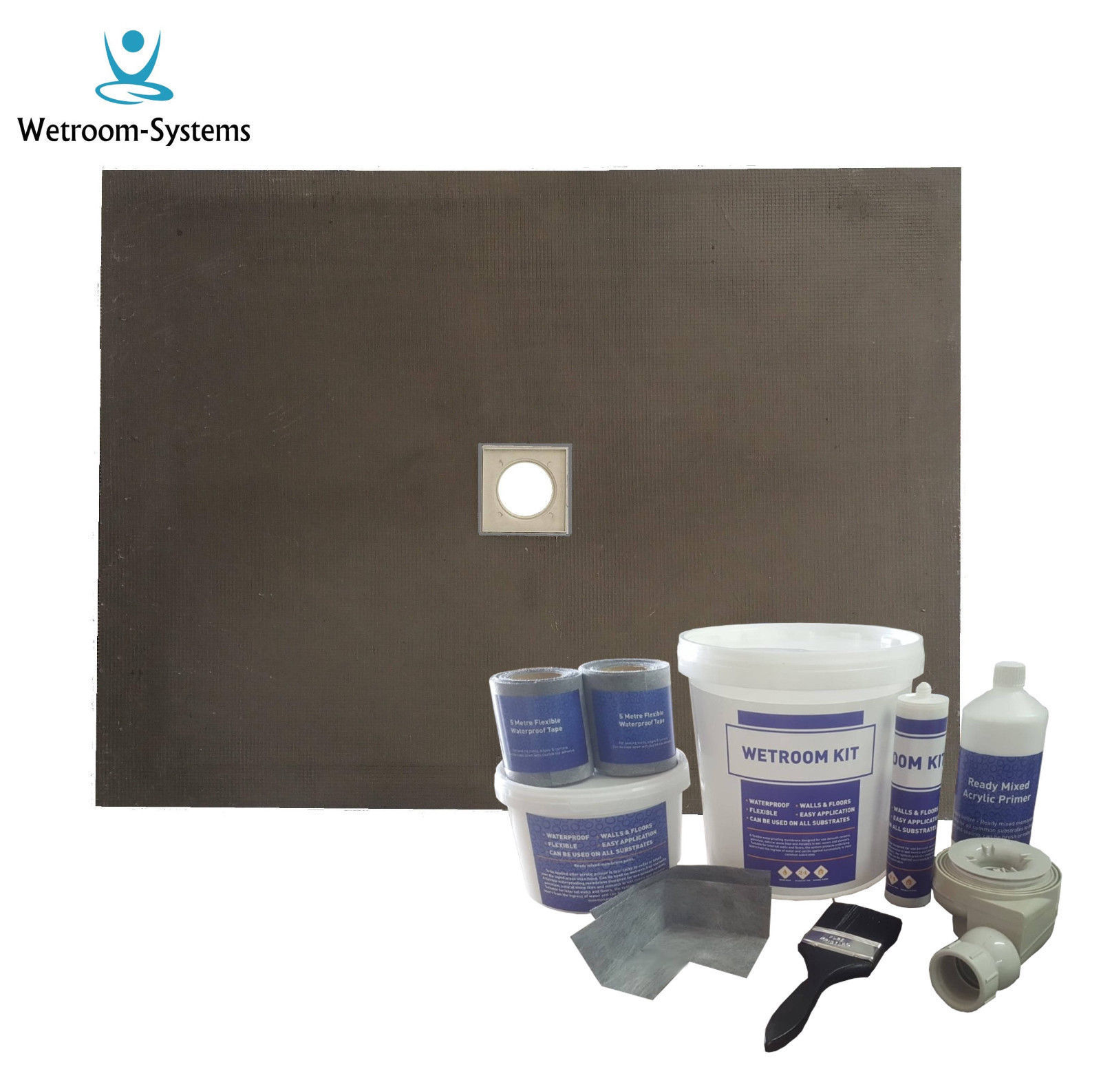 Wet room & wetroom kit 20mm shower tray base & Wetroom Install Kit (N/B