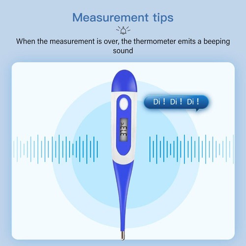 Fever Thermometer Electronic Soft Head Digital Oral Armpit Temperature Measure- - Picture 7 of 11