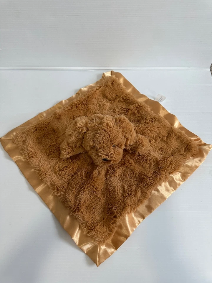Cloud Island Target Puppy Dog Brown Golden Honey Lovey Baby Soother Swirl Satin - Image 2 of 4