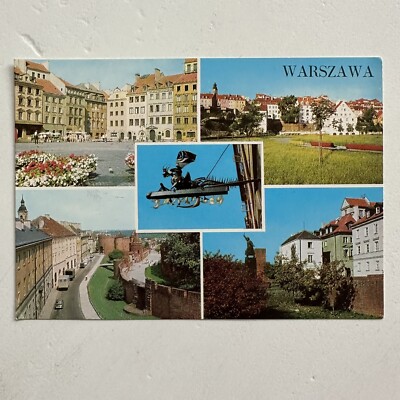 Rynel Starego Miasta Warszawa Old Town Market Square Postcard Unposted