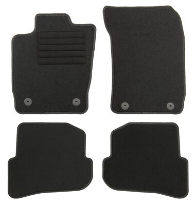 Fußmatten Set für Audi A1 8X 2010-2018 Autoteppiche mit 100% Passform Schwarz