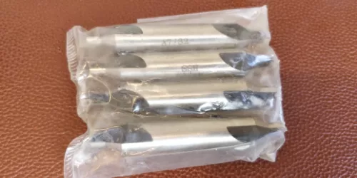 #6 60 DEG CENTER DRILL (COMBINED DRILL & COUNTERSINK) 4 PIECES 7/32" x 1/2"