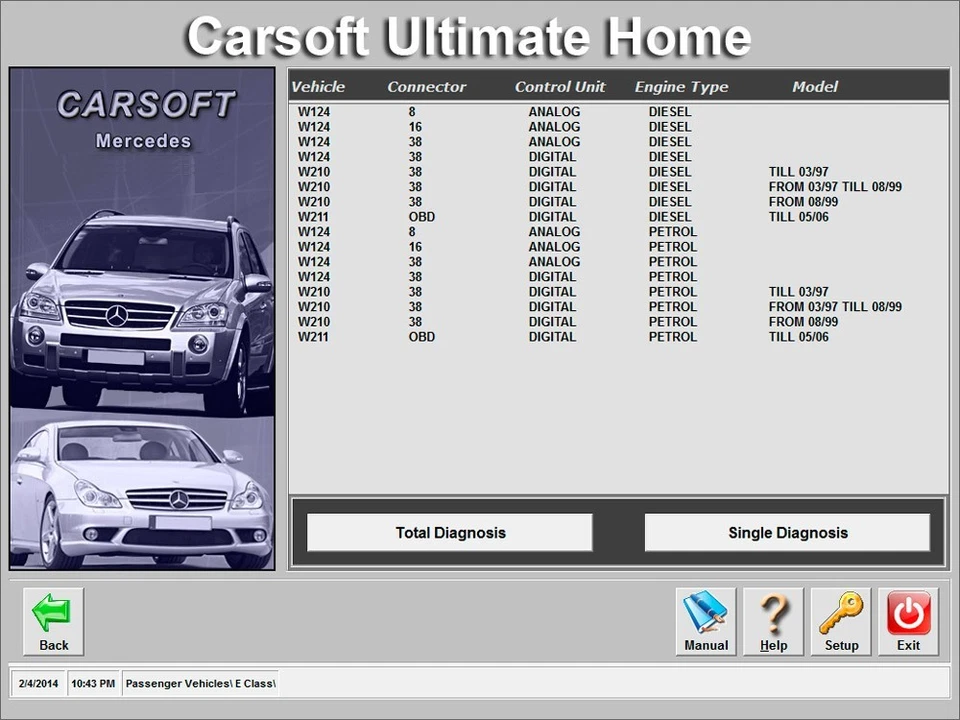 Mercedes Diagnostic Software / Carsoft OEM V12 / for all 1991 - 2005 MB vehicles - Image 4 of 4