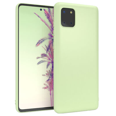 Für Samsung Galaxy Note 10 Lite Schutzhülle TPU Backcover Tasche Etui Matt Grün